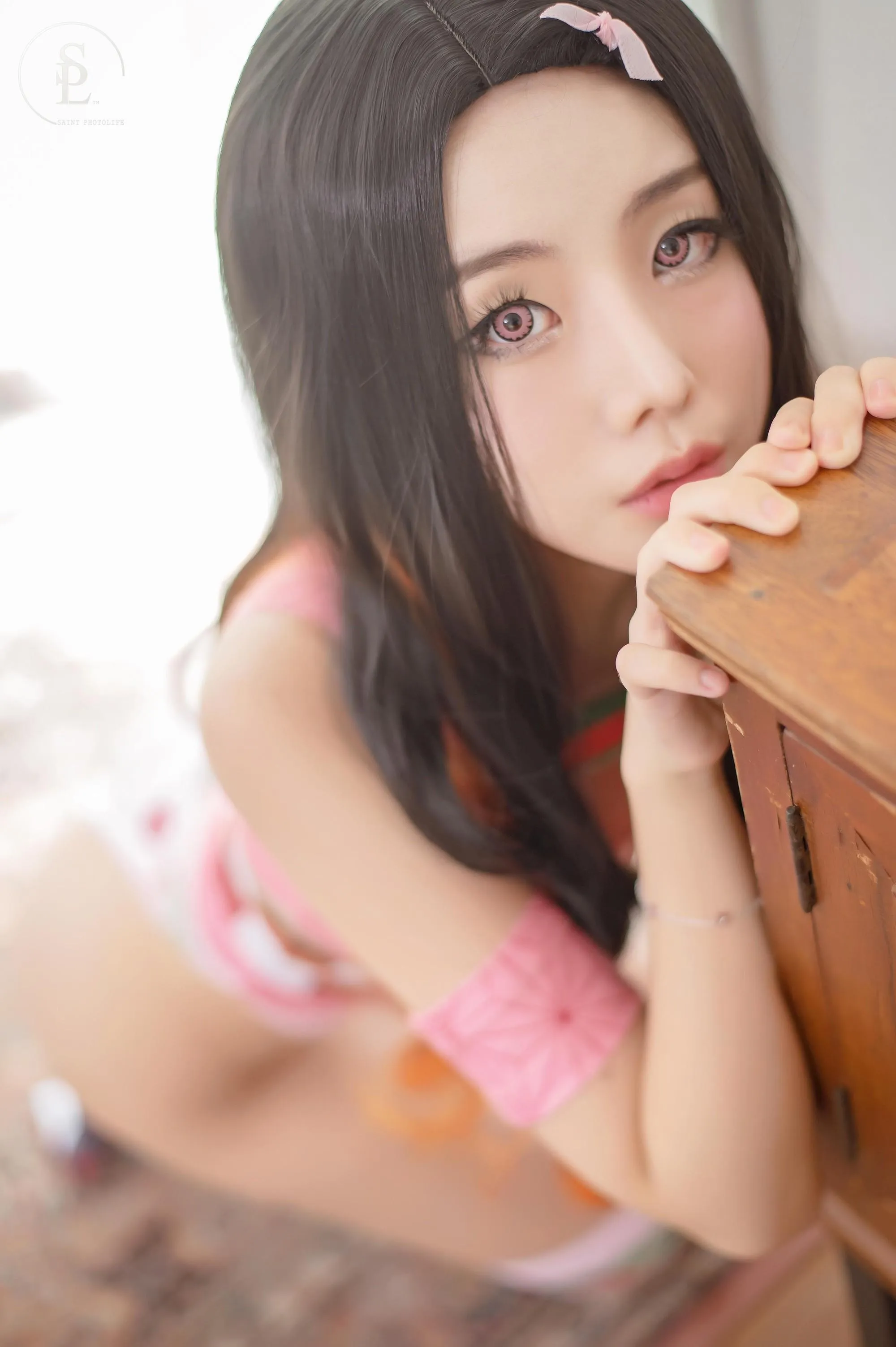 NO.008 SAINT Photolife – Yuna 유나 – Nezuko x Shinobu [34P]插图3